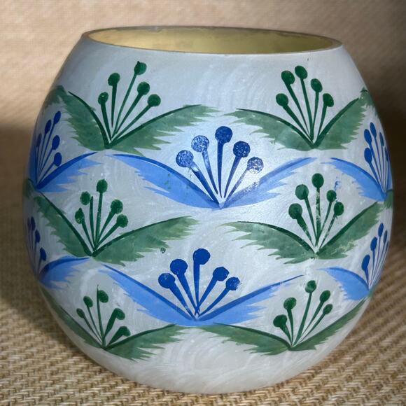 Anthropologie Coconut Water Candle Hand Painted Ceramic Vessel New - Picture 5 of 6